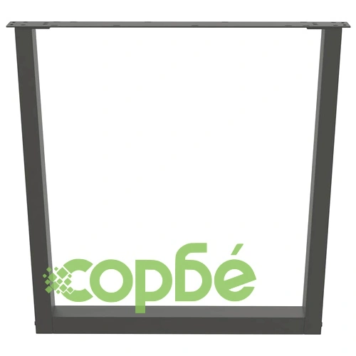 V-образни крака за трапезна маса от стомана - 2 бр, Антрацит, 90x(72-73,3) см ➤ топ цена ➤ sorbe.bg