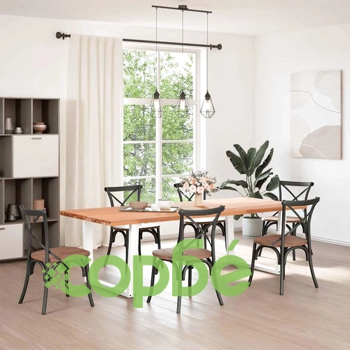 Крака за трапезна маса V-образна форма, 2 бр., бели, 100x(72-73,3) см, стомана ➤ топ цена ➤ sorbe.bg