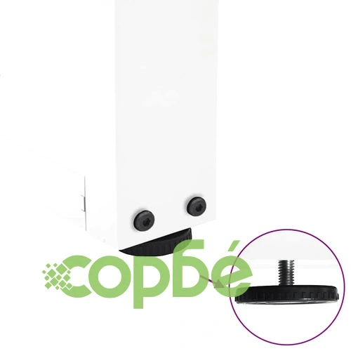 Крака за трапезна маса V-образна форма, 2 бр., бели, 100x(72-73,3) см, стомана ➤ топ цена ➤ sorbe.bg