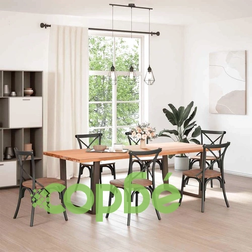 V-образни крака за трапезна маса - 2 бр., антрацит, стомана, 100x(72-73,3) см ➤ топ цена ➤ sorbe.bg