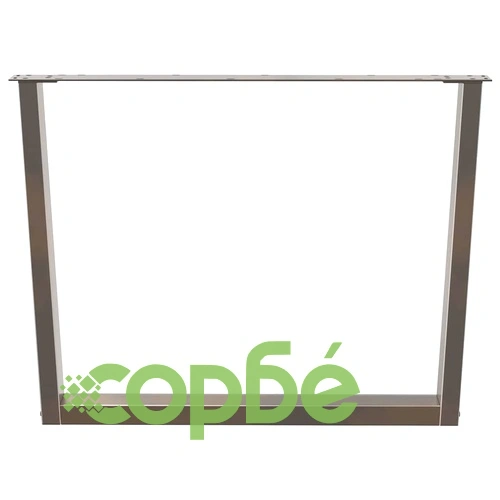 V-образни крака за трапезна маса - 2 броя от естествена стомана, 100x(72-73,3) см ➤ топ цена ➤ sorbe.bg