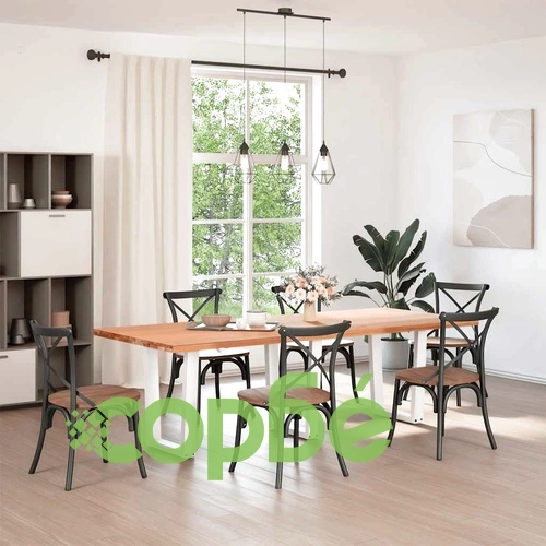 V-образни крака за трапезна маса от стомана, бели, 3 бр., 70x(72-73,3) см ➤ топ цена ➤ sorbe.bg