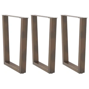 V-образни крака за трапезна маса от стомана - комплект 3 бр, 70x(72-73,3) см