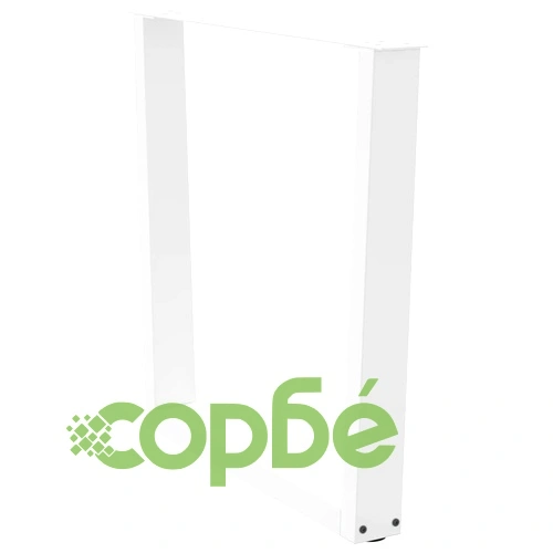 V-образни крака за трапезна маса от стомана, 3 бр., бели, 80x(72-73,3) см ➤ топ цена ➤ sorbe.bg