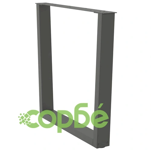 V-образни крака за трапезна маса, 3 бр., антрацит, 80x(72-73,3) см, стомана ➤ топ цена ➤ sorbe.bg