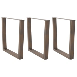 Стоманени V-образни крака за трапезна маса - комплект от 3 броя, 80x(72-73,3) см