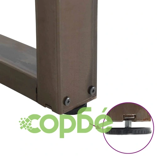 V-образни крака за трапезна маса от стомана - комплект от 3 броя, 90x(72-73,3) см ➤ топ цена ➤ sorbe.bg