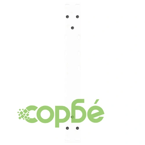 Комплект метални крака за масичка за кафе, 2 бр., бели, 60x(42-43,3) см, стомана ➤ топ цена ➤ sorbe.bg