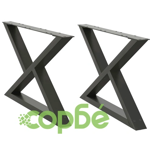 Метални крака за масичка за кафе, 2 бр., антрацит, 70x(42-43,3) см, стомана ➤ топ цена ➤ sorbe.bg