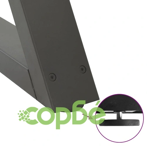 Метални крака за масичка за кафе, 2 бр., антрацит, 70x(42-43,3) см, стомана ➤ топ цена ➤ sorbe.bg