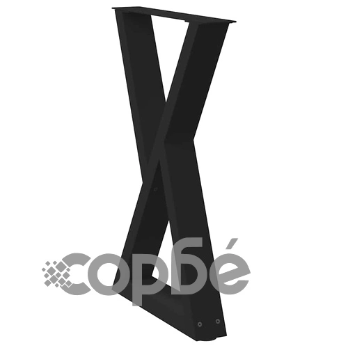 Стоманени крака за маса за хранене, 2 бр., черни, 50x(72-73,3) см, с регулируеми нивелири ➤ топ цена ➤ sorbe.bg