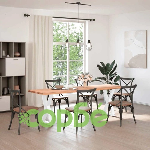 Метални Крака за Трапезна Маса 2 бр. - Бели, 50x(72-73,3) cm, Стоманени с Регулируема Височина ➤ топ цена ➤ sorbe.bg