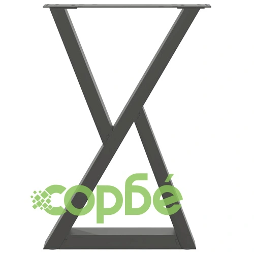 Крака за маса 2 броя от стомана, антрацит, 50x(72-73,3) см, регулируеми ➤ топ цена ➤ sorbe.bg