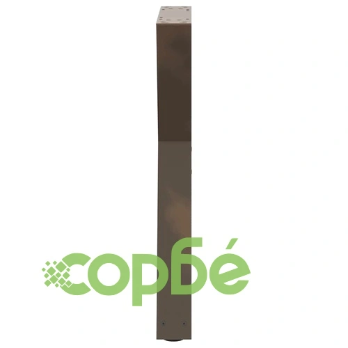 Метални Крака за Маса за Хранене - 2 бр, Естествена Стомана, 50x(72-73,3) см ➤ топ цена ➤ sorbe.bg