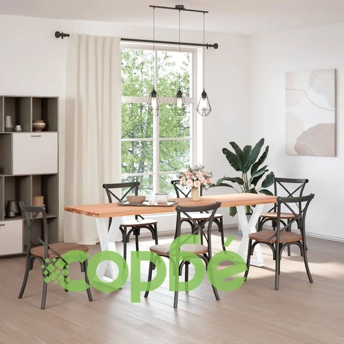 Метални Крака за Трапезна Маса - 2 бр., Бели, 60x(72-73,3) см, Регулируеми, от Стомана ➤ топ цена ➤ sorbe.bg