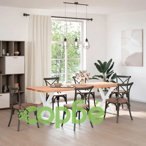 Метални Крака за Трапезна Маса - 2 бр., Бели, 80x(72-73,3) см, Стоманени с Регулируема Височина ➤ топ цена ➤ sorbe.bg