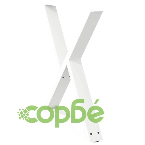 Метални Крака за Трапезна Маса - 2 бр., Бели, 80x(72-73,3) см, Стоманени с Регулируема Височина ➤ топ цена ➤ sorbe.bg