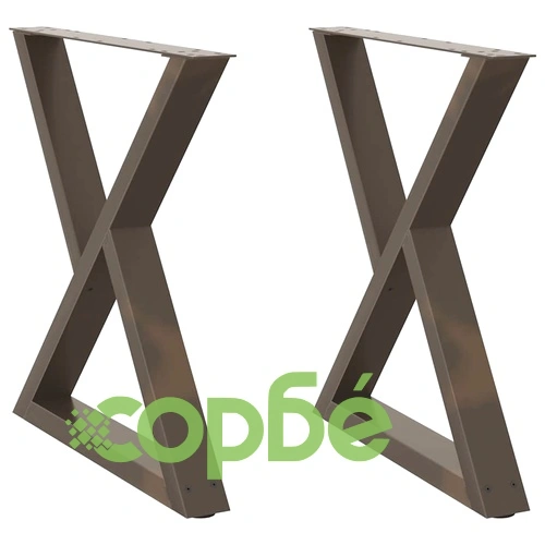 Крака за трапезна маса от стомана - 2 бр., 80x(72-73,3) см, с регулируема височина ➤ топ цена ➤ sorbe.bg