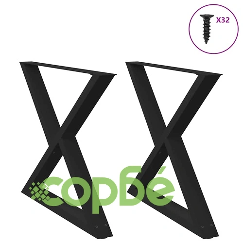 Крака за маса за хранене 2 бр. черни 90x(72-73,3) cm стоманени регулируеми ➤ топ цена ➤ sorbe.bg