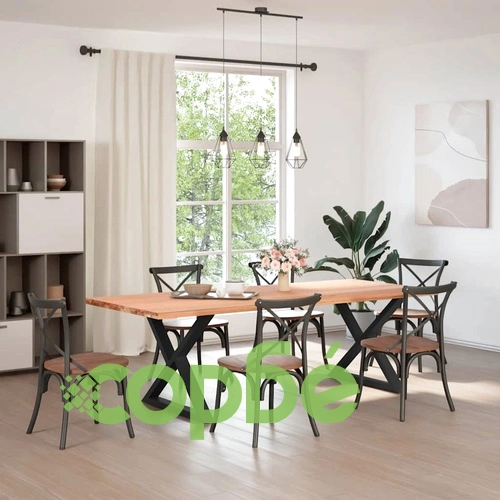 Крака за маса за хранене 2 бр. черни 90x(72-73,3) cm стоманени регулируеми ➤ топ цена ➤ sorbe.bg