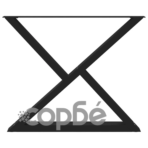 Крака за маса за хранене 2 бр. черни 90x(72-73,3) cm стоманени регулируеми ➤ топ цена ➤ sorbe.bg