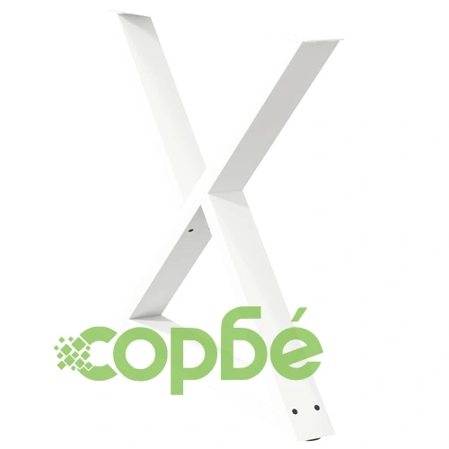 Метални Крака за Трапезна Маса - 2 бр. Бели, 90x(72-73,3) см, Стоманени с Регулируема Височина ➤ топ цена ➤ sorbe.bg