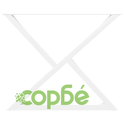 Метални Крака за Трапезна Маса - 2 бр. Бели, 90x(72-73,3) см, Стоманени с Регулируема Височина ➤ топ цена ➤ sorbe.bg