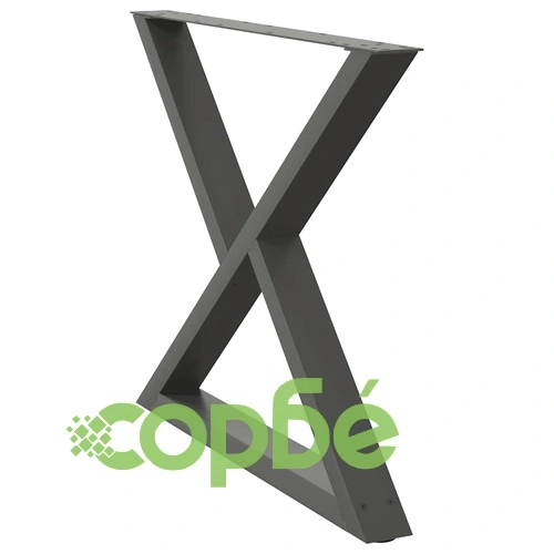 Стоманени крака за маса за хранене, 2 бр., антрацит, 90x(72-73,3) см, с регулируема височина ➤ топ цена ➤ sorbe.bg