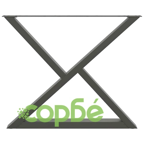 Стоманени крака за маса за хранене, 2 бр., антрацит, 90x(72-73,3) см, с регулируема височина ➤ топ цена ➤ sorbe.bg