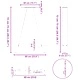 А-образни крака за маса 2 бр, антрацит, 60x(72-73)см, стомана