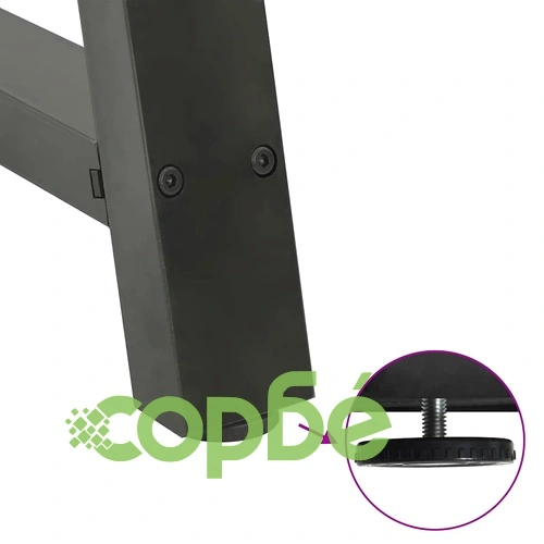 А-образни крака за маса 2 бр, антрацит, 60x(72-73)см, стомана ➤ топ цена ➤ sorbe.bg