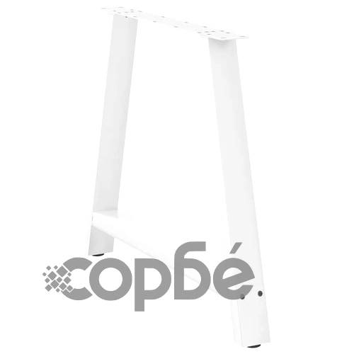 Крака за масичка за кафе А-образни 2 бр. Бели 100x(72-73) см Стомана ➤ топ цена ➤ sorbe.bg