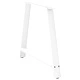 Крака за масичка за кафе А-образни 2 бр. Бели 100x(72-73) см Стомана