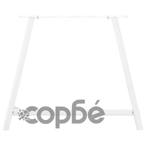 Крака за масичка за кафе А-образни 2 бр. Бели 100x(72-73) см Стомана ➤ топ цена ➤ sorbe.bg