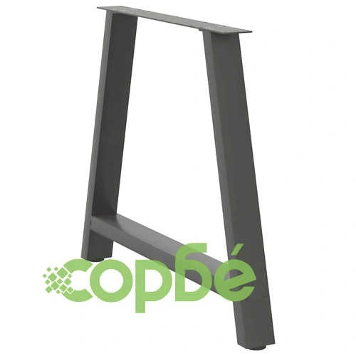 А-образни крака за холна маса, 2 броя, антрацит, 100x(72-73)см, стомана ➤ топ цена ➤ sorbe.bg