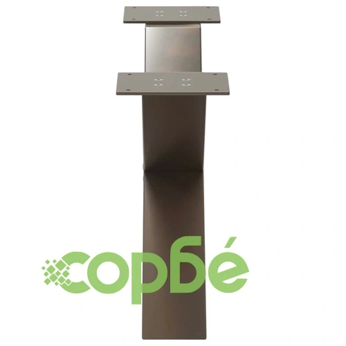 Х-образни метални крака за холна маса, 2 бр., естествена стомана, 70x30-31 см ➤ топ цена ➤ sorbe.bg