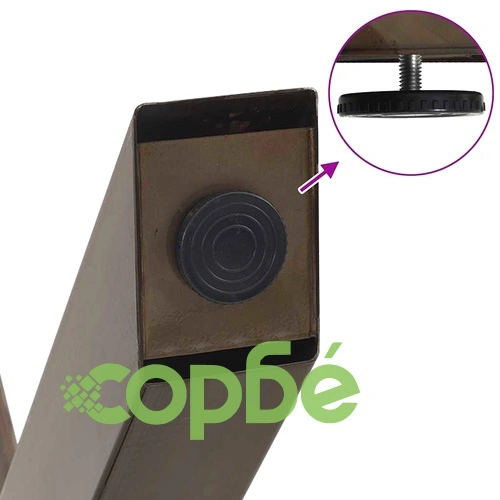 Х-образни метални крака за холна маса, 2 бр., естествена стомана, 70x30-31 см ➤ топ цена ➤ sorbe.bg