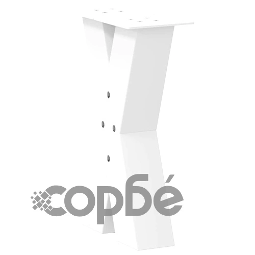 Метални Крака за Масичка за Кафе X-образна Форма 2 бр. Бели 38x(42-43) см ➤ топ цена ➤ sorbe.bg