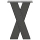 Крака за масичка за кафе X-образни 2 бр. антрацит 38x(42-43) см стоманени