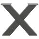 Крака за масичка за кафе X-образни 2 бр. антрацит 50x(42-43) см стомана