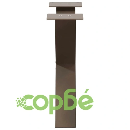 Крака за холна маса X-образна форма, 2 бр., стомана, естествен цвят, 50x(42-43) см ➤ топ цена ➤ sorbe.bg