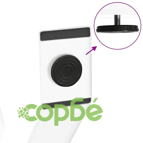 Метални крака за маса X-образни 2 бр. бели 70x(72-73) cm стоманени ➤ топ цена ➤ sorbe.bg