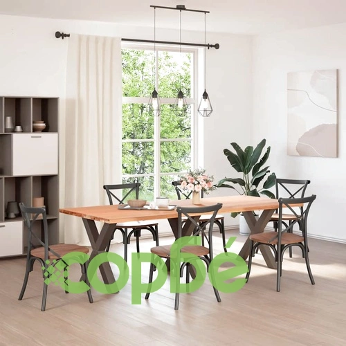 Крака за маса X-образни 3 броя естествена стомана 80x(72-73) см ➤ топ цена ➤ sorbe.bg