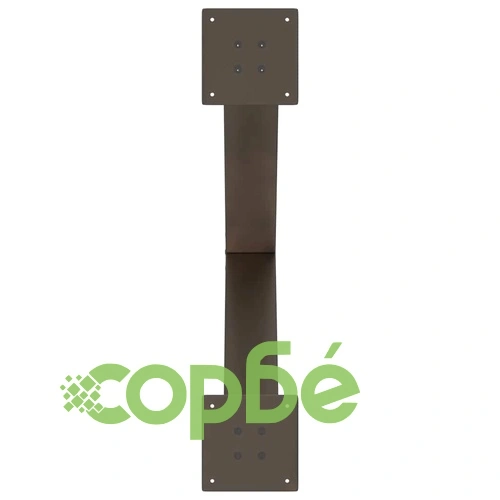 Крака за маса X-образни 3 броя естествена стомана 80x(72-73) см ➤ топ цена ➤ sorbe.bg