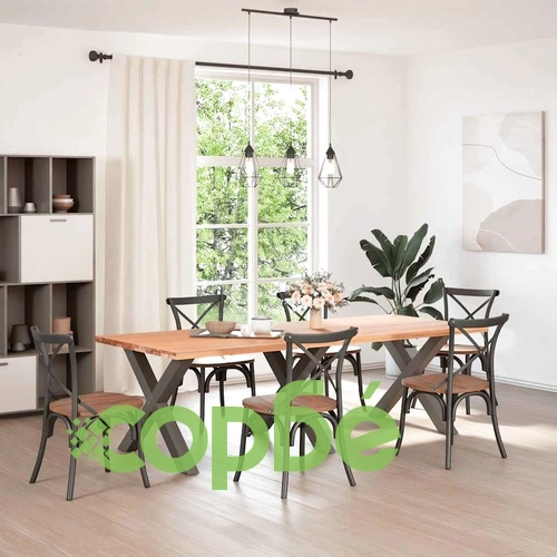 Х-образни крака за трапезна маса, 3 бр., стомана, антрацит, 90x(72-73) см ➤ топ цена ➤ sorbe.bg