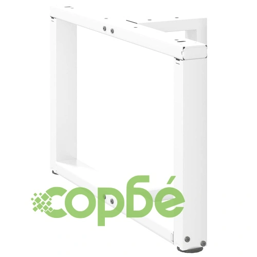 Крака за масичка за кафе тип Тройка 2 бр., бели, 70x25x(42-43) см, стомана ➤ топ цена ➤ sorbe.bg