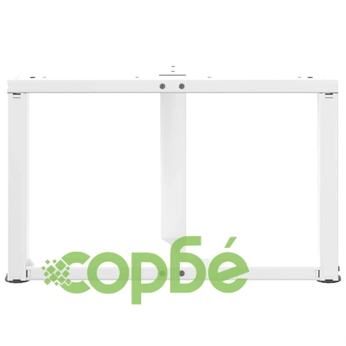 Крака за масичка за кафе тип Тройка 2 бр., бели, 70x25x(42-43) см, стомана ➤ топ цена ➤ sorbe.bg