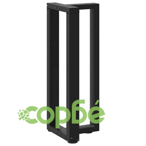 Т-образни Крака за Конзолна Маса 2 бр. Черни 20x28x(72-73)см Стомана ➤ топ цена ➤ sorbe.bg