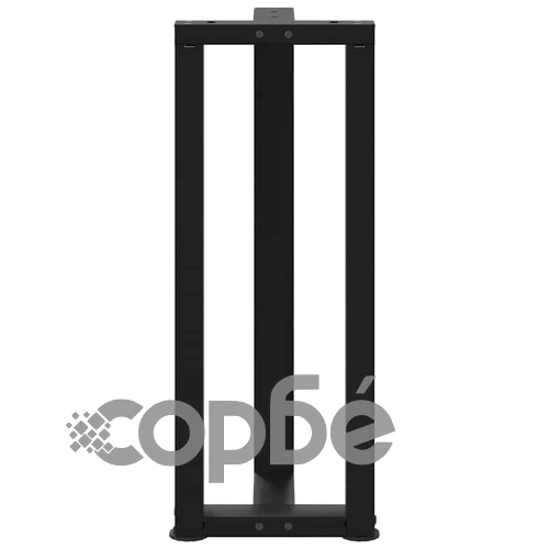 Т-образни Крака за Конзолна Маса 2 бр. Черни 20x28x(72-73)см Стомана ➤ топ цена ➤ sorbe.bg