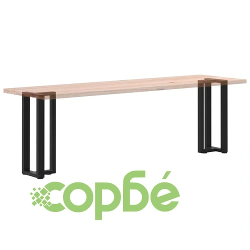 Т-образни Крака за Конзолна Маса 2 бр. Черни 20x28x(72-73)см Стомана ➤ топ цена ➤ sorbe.bg